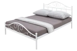 Łóżko białe - ze stelażem ANTIC 180x200 cm