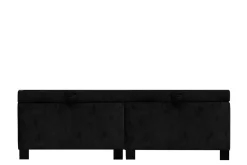 Łóżko czarne MONA VERTICAL 160 cm