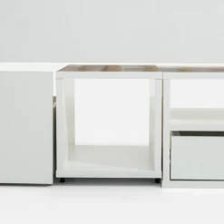 Łóżko dziecięce z szufladami i półkami ELIOT