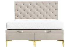 Łóżko kremowe DONNA LUX 160 cm
