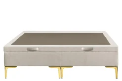 Łóżko kremowe DONNA LUX 160 cm