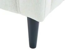 Łóżko kremowe ze stelażem MAGGIE FULL 160x200 cm