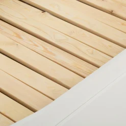 Łóżko rozsuwane białe LARS 160x200 cm