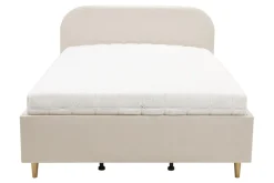 Łóżko tapicerowane na złotych nogach SANTADI 90x200 cm