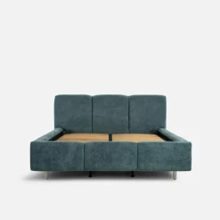 Łóżko tapicerowane niebieskie ERICA ALTO 160x200 cm