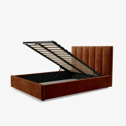 Łóżko tapicerowane pomarańczowe SOFIA CORTO 180x200 cm