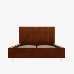 Łóżko tapicerowane pomarańczowe SOFIA ALTO 180x200 cm