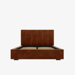 Łóżko tapicerowane pomarańczowe SOFIA CORTO 140x200 cm