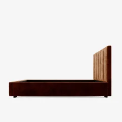 Łóżko tapicerowane pomarańczowe SOFIA CORTO 140x200 cm