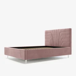 Łóżko tapicerowane różowe KARINA ALTO 180x200 cm
