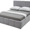 Łóżko tapicerowane szare ASTORIA 160x200 cm