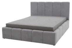 Łóżko tapicerowane szare ASTORIA 160x200 cm
