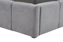 Łóżko tapicerowane szare ASTORIA 160x200 cm