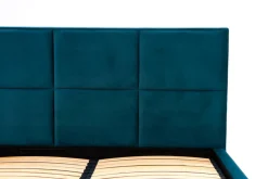 Łóżko tapicerowane welurowe FABRIZZIO MAXI P 160x200 ze stelażem i pojemnikiem