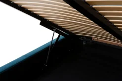 Łóżko tapicerowane welurowe FABRIZZIO MAXI P 160x200 ze stelażem i pojemnikiem