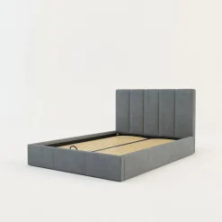 Łóżko welurowe ROCK 140x200 cm