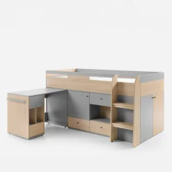 Łóżko z biurkiem i komodą ORO 90x200