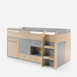 Łóżko z biurkiem i komodą ORO 90x200