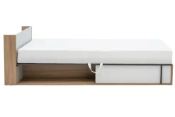 Łóżko z materacem i pojemnikiem 90 cm lewe IMOLA