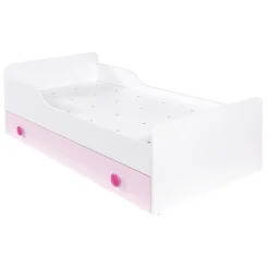 Łóżko z materacem różowe TOP BABY 80x160