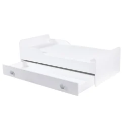 Łóżko z materacem szare TOP BABY 80x160