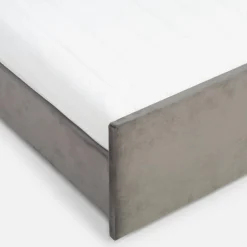 Łóżko z szufladą do spania ciemnoszare FORTINE 90x200