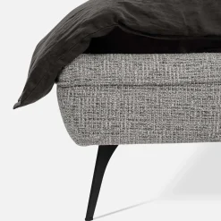 Łóżko ze stelażem jasnoszare VERDE 160x200 cm