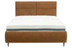 Łóżko ze stelażem miedziane VENTI 140x200 cm