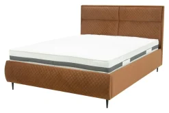 Łóżko ze stelażem miedziane VENTI 160x200 cm