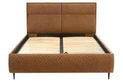 Łóżko ze stelażem miedziane VENTI 160x200 cm