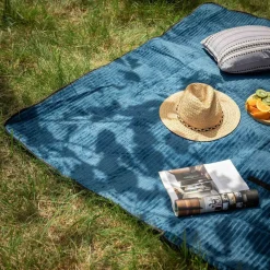 Koc piknikowy niebieski 150x200 cm