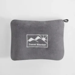 Koc podróżny 2w1, szary TRAVEL BLANKET 130x160 cm
