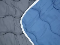 Kołdra całoroczna dwustronna szaro-niebieska DUALO 160x200 cm