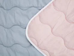 Kołdra całoroczna dwustronna szaro-różowa DUALO 160x200 cm