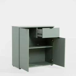 Komoda 2- drzwiowa z szufladą GANYMEDE szałwia