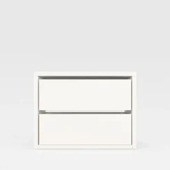 Komoda biała do szafy z 2 szufladami 100 cm ADBOX S