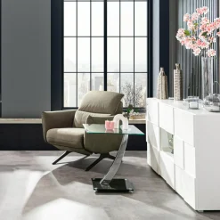 Komoda biała nowoczesna szeroka PATRIK