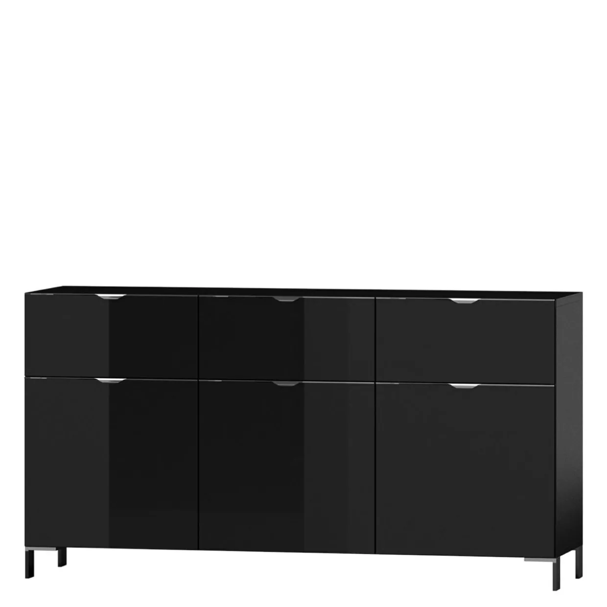 Komoda czarna BRODWAY 3D3S