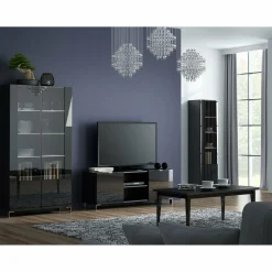 Komoda czarna BRODWAY 3D3S