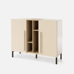 Komoda dwudrzwiowa beżowa SERGIO