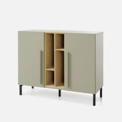 Komoda dwudrzwiowa zielona SERGIO