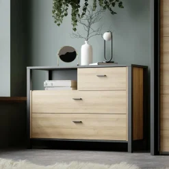 Komoda industrialna do sypialni HIGH ROCK