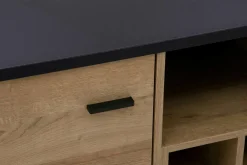 Komoda industrialna szeroka z szufladami i półkami HIGH ROCK