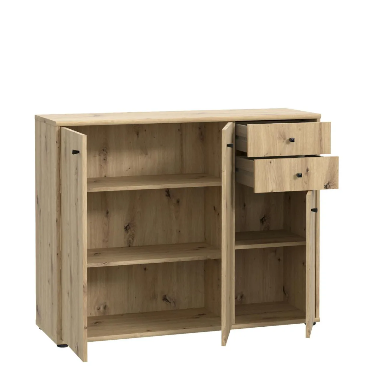 Komoda niska TEMPRA 2 3D2S dąb artisan