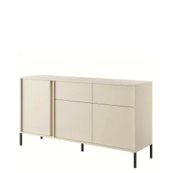 Komoda niska z 2 szufladami beżowa DAST