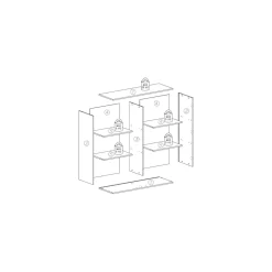 Komoda nowoczesna dwudrzwiowa PATRIK