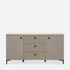 Komoda ryflowana do salonu DOMINICA