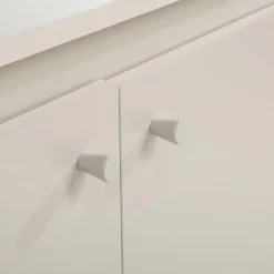 Komoda z 3 szufladami na metalowych nóżkach TORINO kaszmir