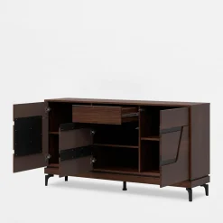 Komoda z czarnym dekorem VERO 163.5 cm