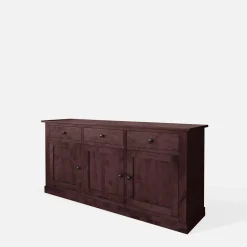 Komoda z litego drewna PAOLA brzoza mahoń